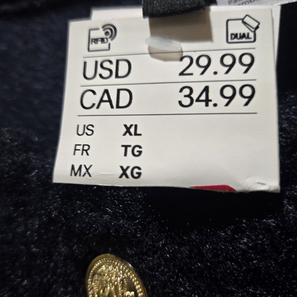 H&M Navy Blue Cardigan with Gold Buttons - Picture 6 of 8